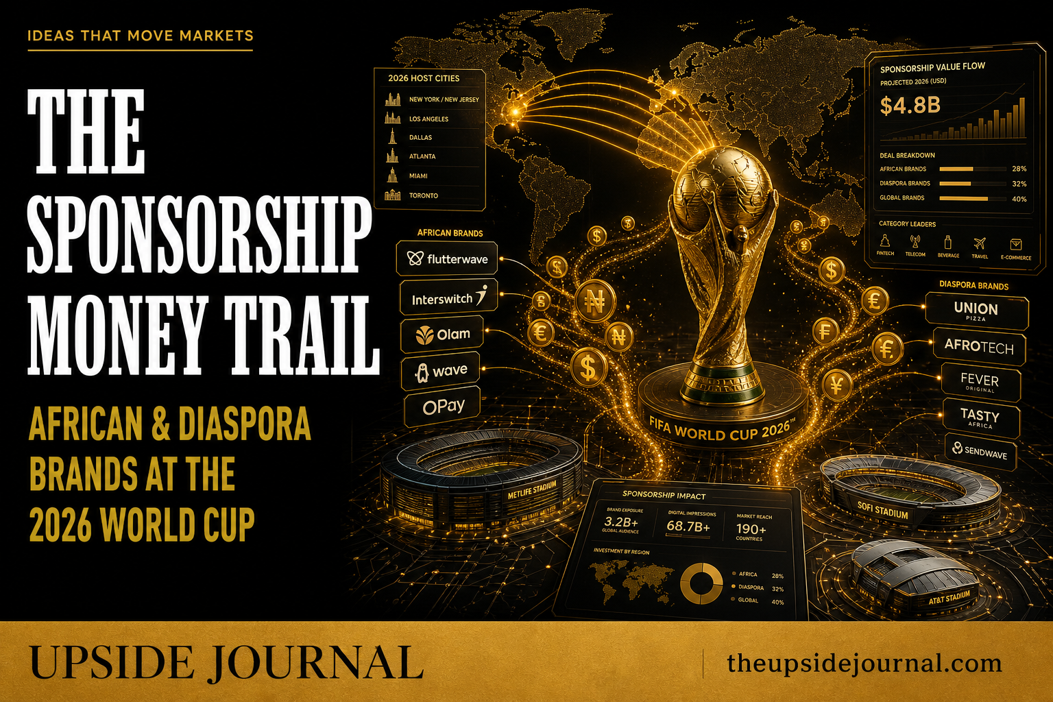 The Sponsorship Money Trail Behind African and Diaspora Brands at the 2026 World Cup — Upside Journal