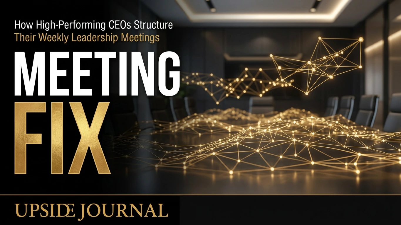 how ceos structure weekly leadership meetings