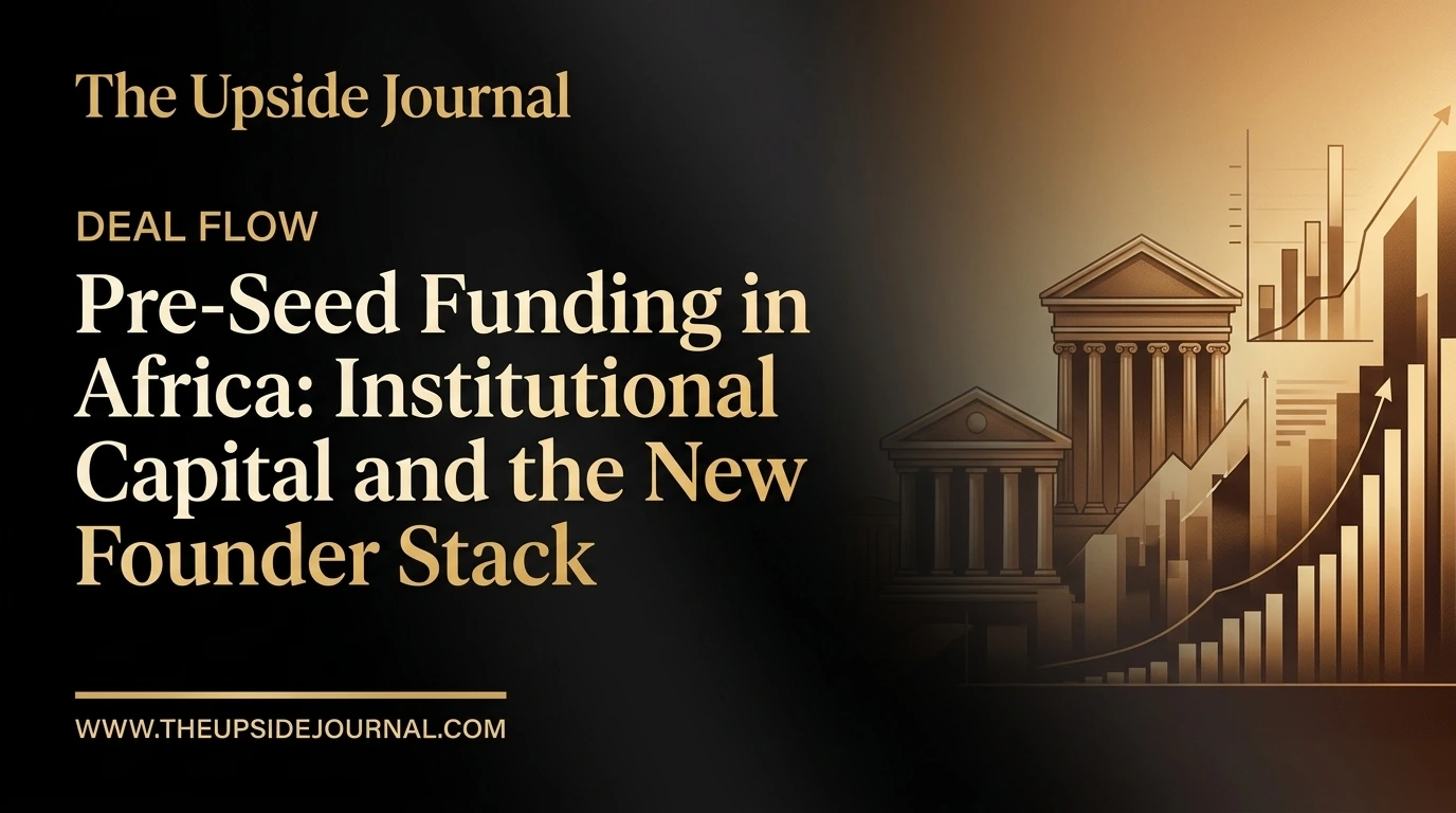 Pre-seed is usually pictured as the first rung of a ladder. The better reading is priced uncertainty: money that pays for evidence. | Upside Journal