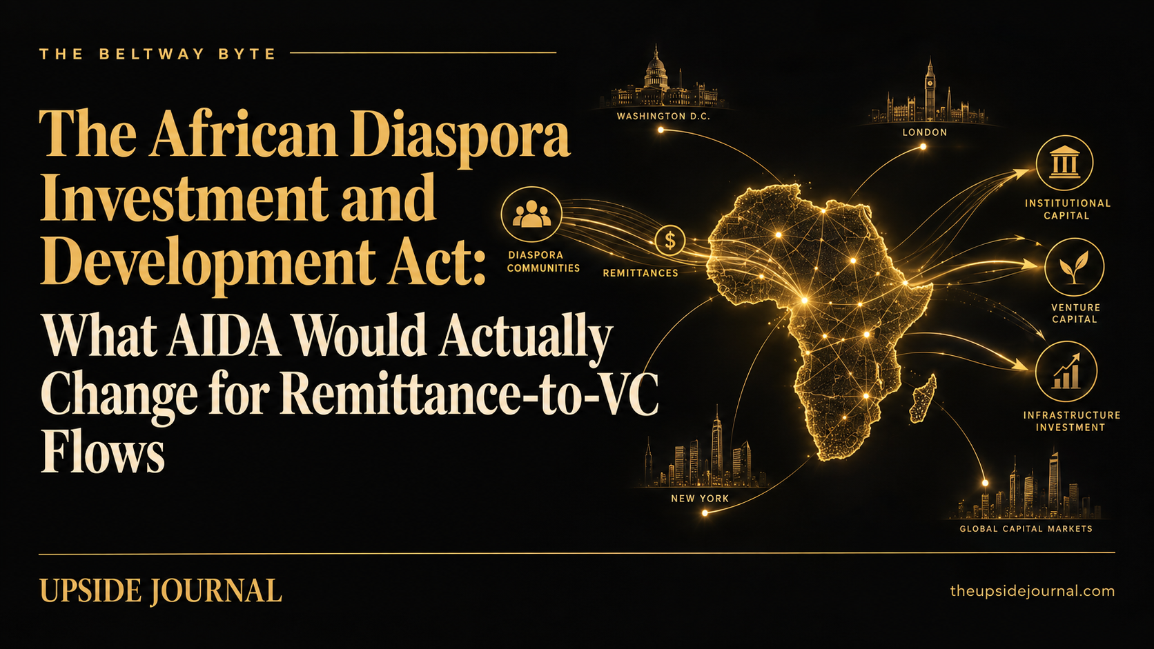 The African Diaspora Investment and Development Act: What AIDA Would Actually Change for Remittance-to-VC Flows | Upside Journal