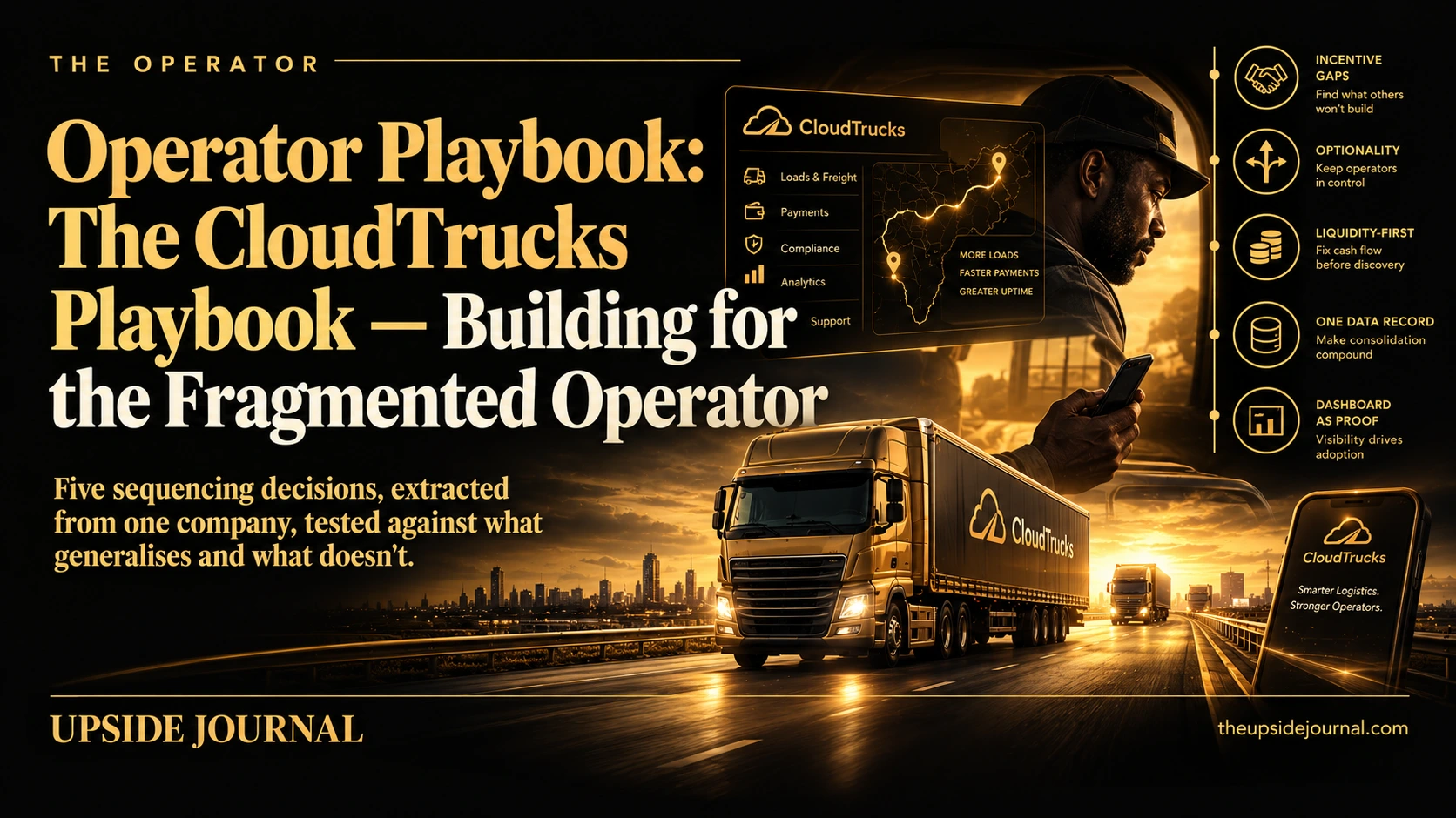 Operator Playbook: The CloudTrucks Playbook — Building for the Fragmented Operator | Upside Journal