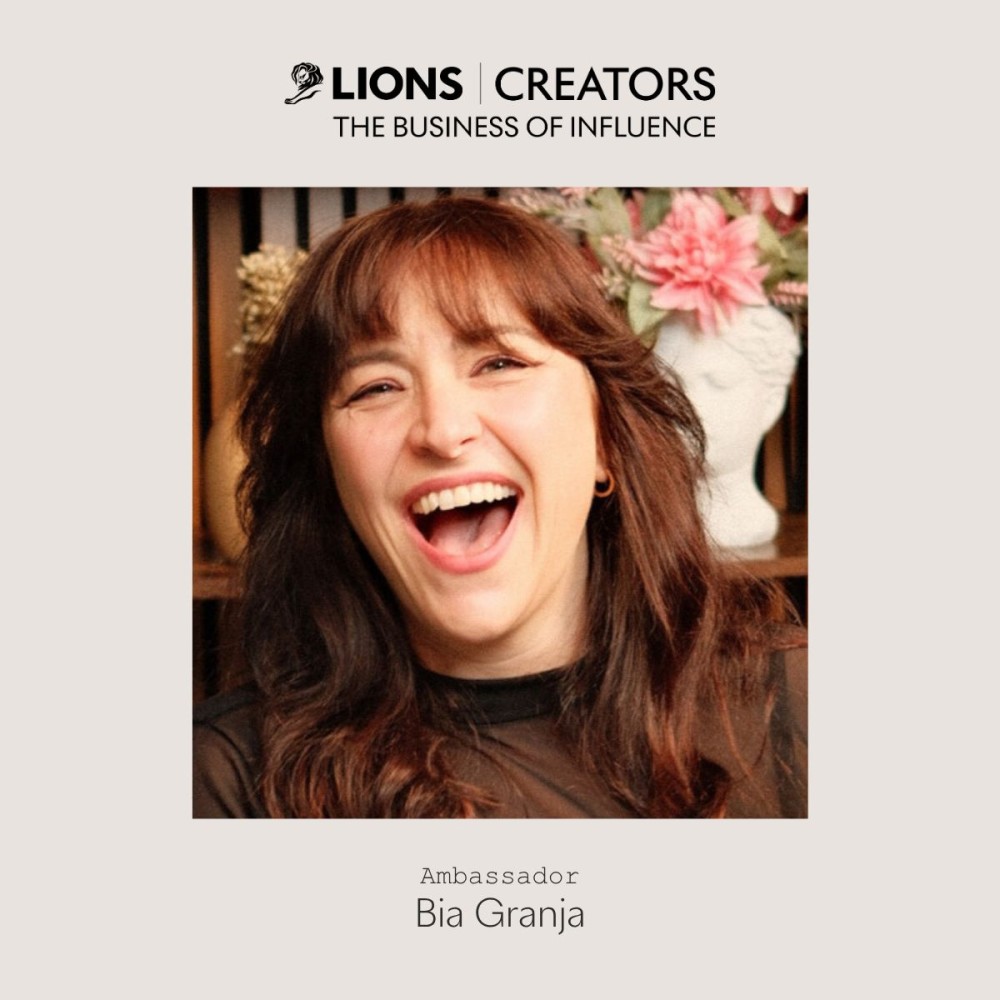 Bia Granja — Official Cannes Lions 2026 Ambassador, Lions Creators